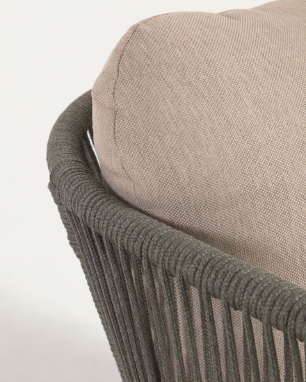 3-местный диван Catalina из зеленой веревки Испания