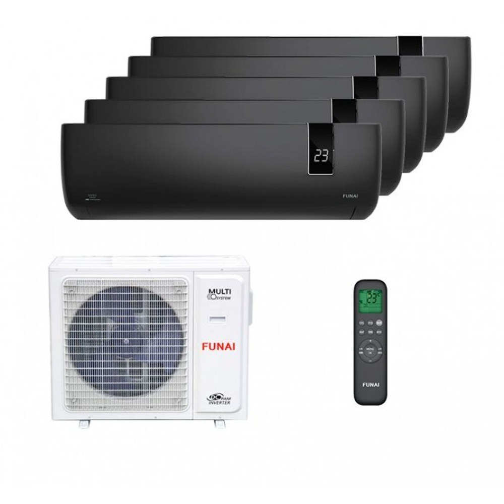 Мульти сплит-система Funai на 5 комнат (25+25+25+25+25 кв.м.) серия BUSHIDO