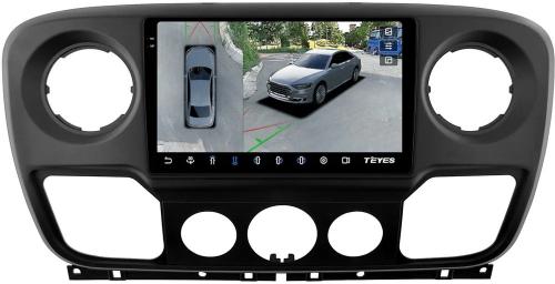 Магнитола для Renault Master 2010-2019 - Teyes CC3-2K-360 на Android 10, Быстрая, 2K QLED, CarPlay, 4G SIM-слот, 4 камеры в комплекте