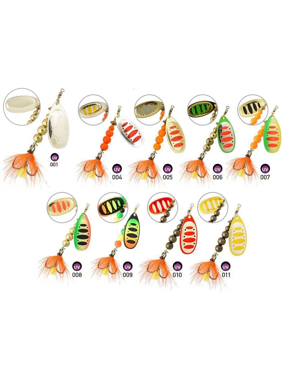 Блесна для рыбалки вращающаяся  Daffy 5,3гр. 005