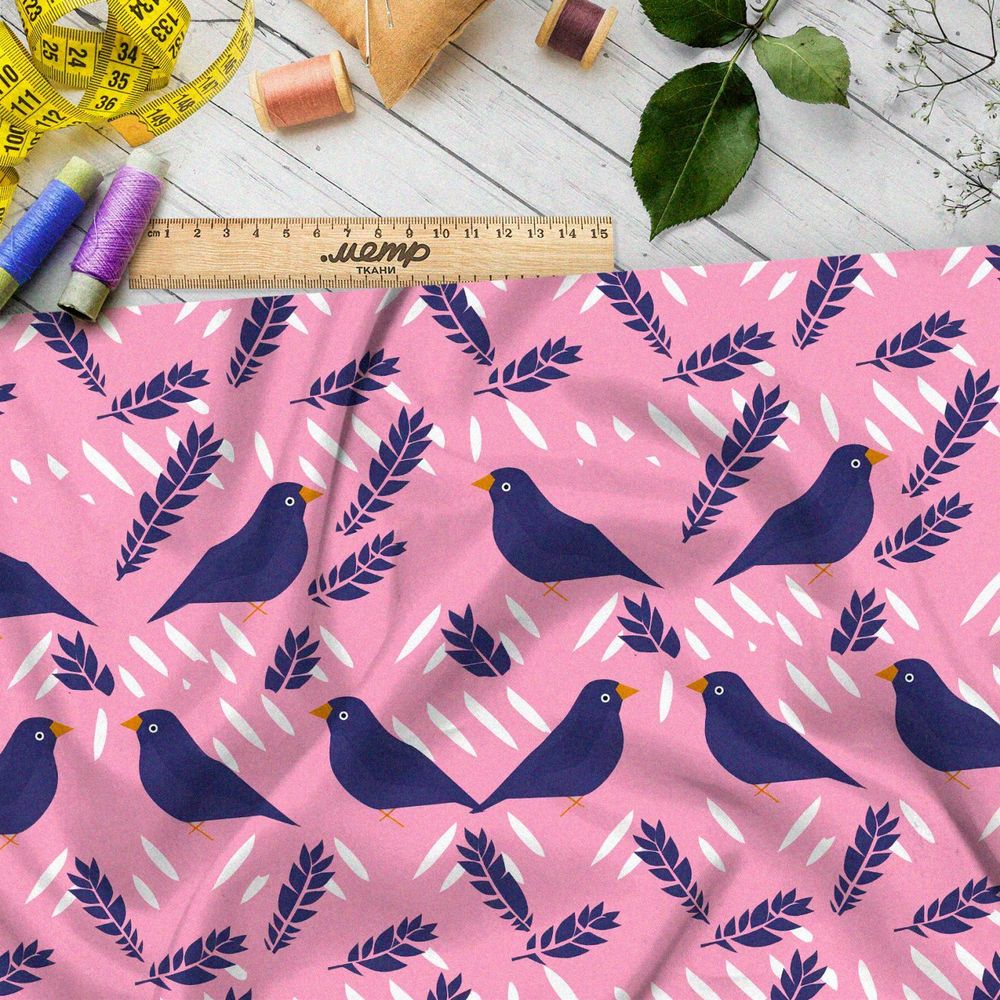 Ткань премиум мембрана птицы с колосьями