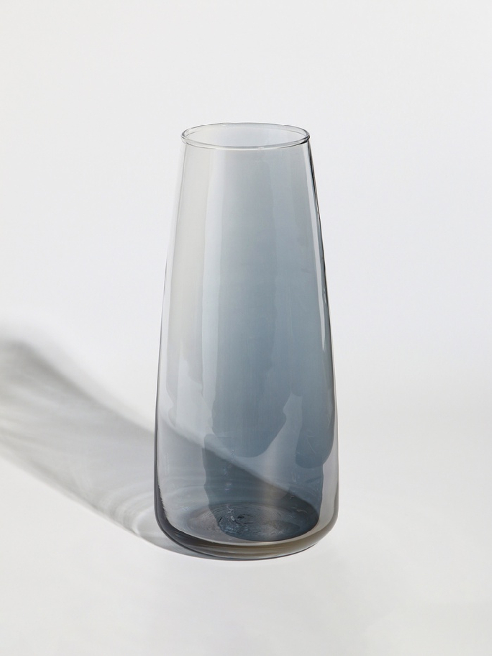 Ваза «Кэнди», 22×9×6.5 см, стекло, серая