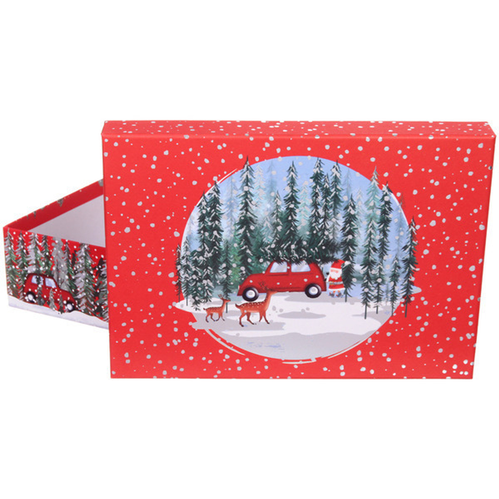 Коробка подарочная «Новогодний переполох» 27,5*19,5*7,5 см