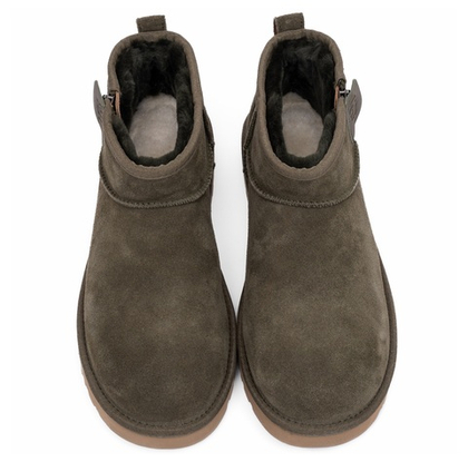 UGG Mens Classic Ultra Mini Zip Boot Khaki