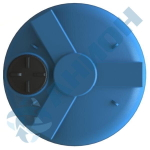 Резервуар цилиндрический вертикальный с дыхательным клапаном для жидкостей с плотностью до 1 г/см3 Анион 10000 л. вертикальный (2290x2290x2780см;синий) - арт.559404