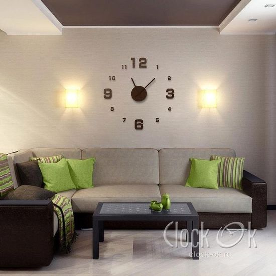 Настенные 3D часы Hi Tech