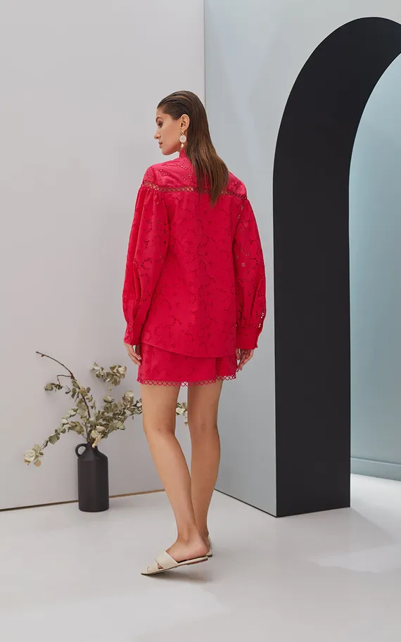 Рубашка 55351-2 Фуксия