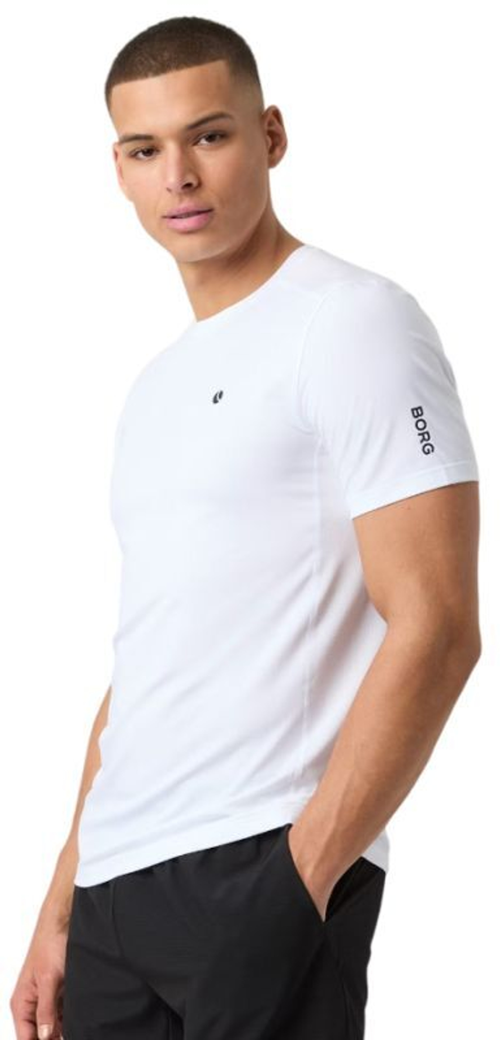 Мужская теннисная футболка Björn Borg Ace Mesh Panel - белый