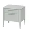 Тумба прикроватная Type 2 ящика ширина 50 см (светло-серый)