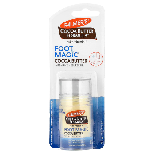 Palmer's, Cocoa Butter Formula® с витамином E, Foot Magic®, для интенсивного восстановления пяток, 25 г (0,9 унции)
