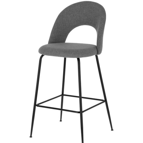 Полубарный стул Mahalia светло-серый