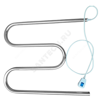 Полотенцесушитель электрический нерж сталь М-образный 500х500мм Элит-Металл ЭС-42-01