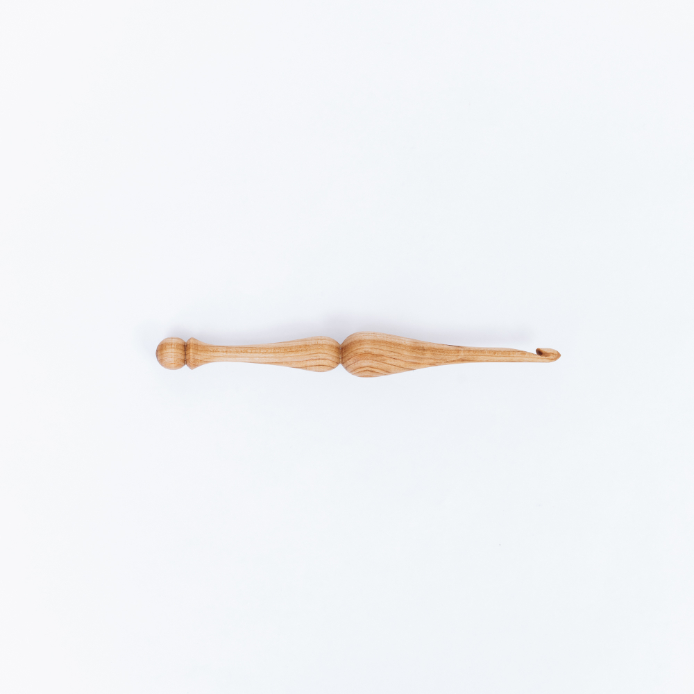 Деревянный крючок для вязания из древесины вишни 6 мм. K196