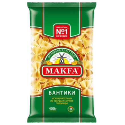 Макароны Бантики Makfa 400 гр