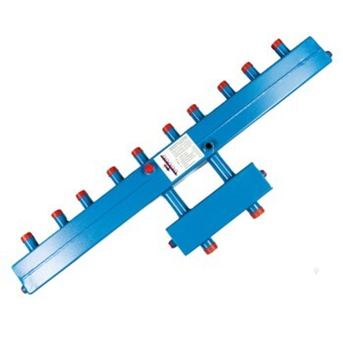 Разделитель гидравлический с коллектором вертикальный, 5 контуров, до 70 кВт