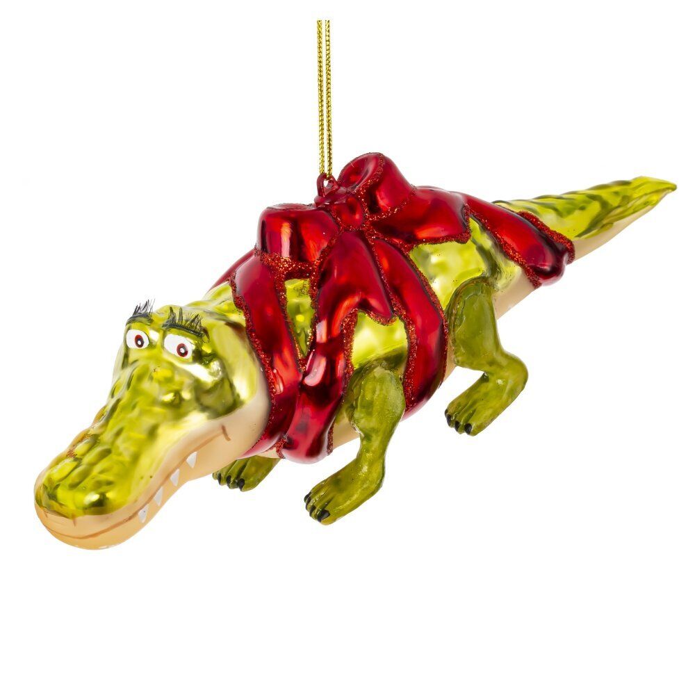 GAEM Украшение новогоднее "Крокодил", L17 W4 H6 см