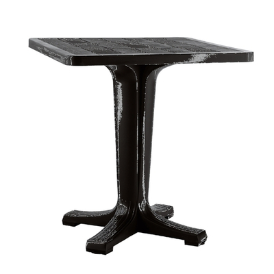 Стол "Прованс" квадратный 70*70 на 1 ножке, цвет шоколадный