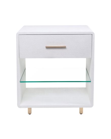 Белая прикроватная тумба “Тейт”