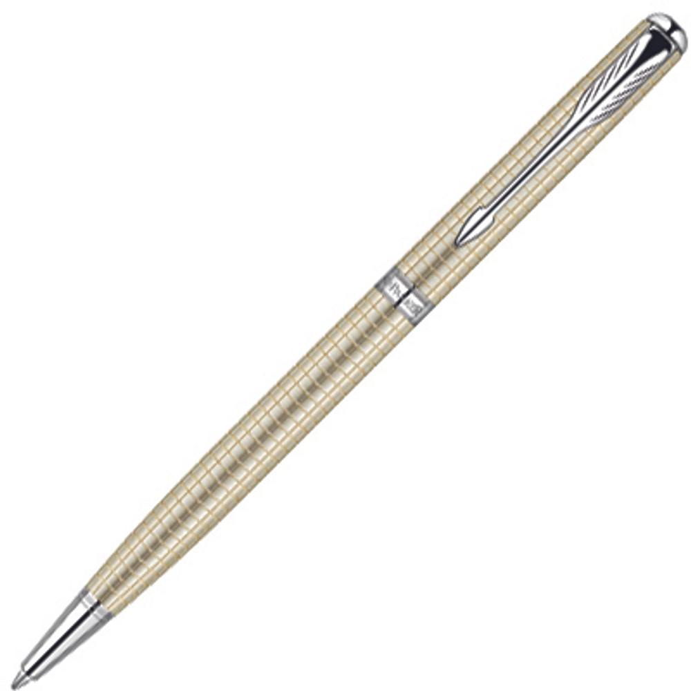 Шариковая ручка Parker Sonnet Slim, цвет - серебристый