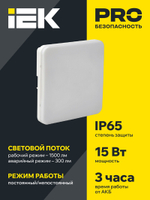 Светильник аварийного освещения IEK LDPA4-5000-3-65-K01