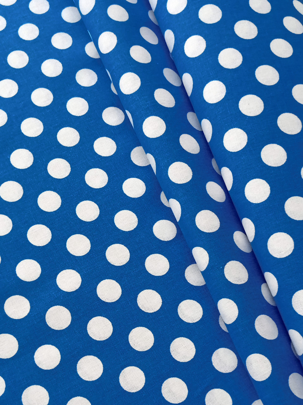 Ткань бязь плательная, рис. "Горох 18 мм", ширина 150 см, арт. 18.3