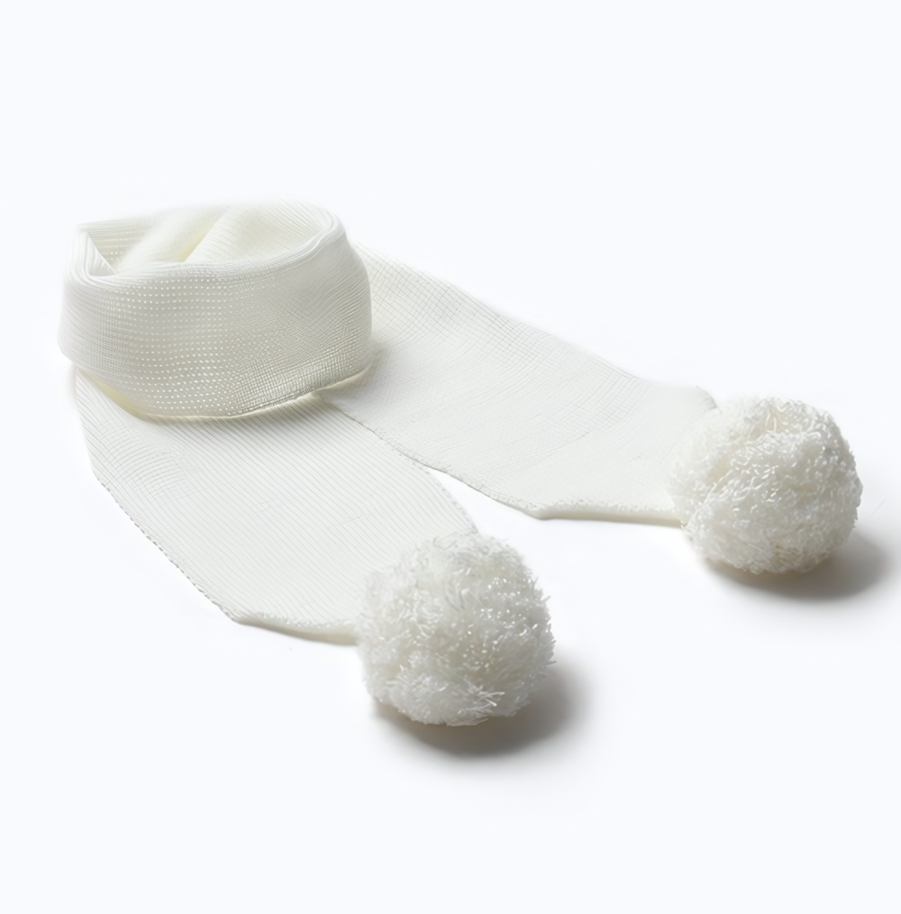 Шарф А.941, молочный, р-р110х14 9903469