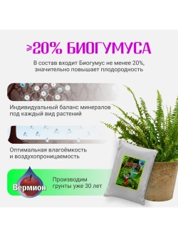 Органический грунт для папоротника 2,5 л