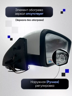 Зеркала ваз 2108-2109 2113-2115 Наружная регулировка