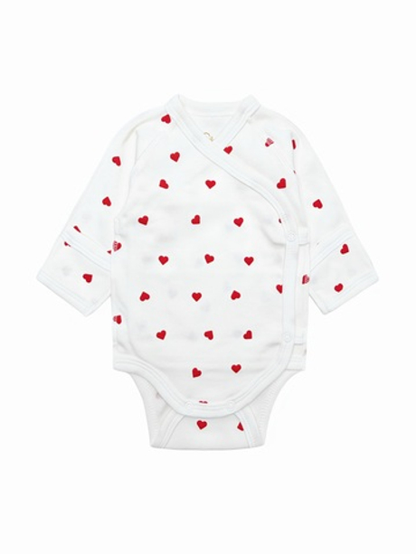 Боди-кимоно Сердечки red (56,62)