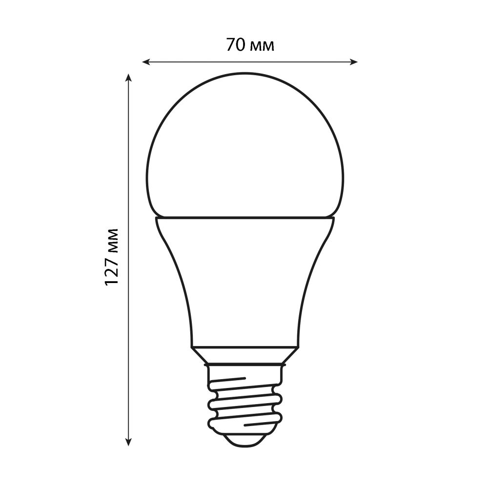 LED-A70-22W-4000K-E27-FR-SLS Лампа светодиодная. Форма A. матовая. Белый свет 4000K. ТМ Volpe