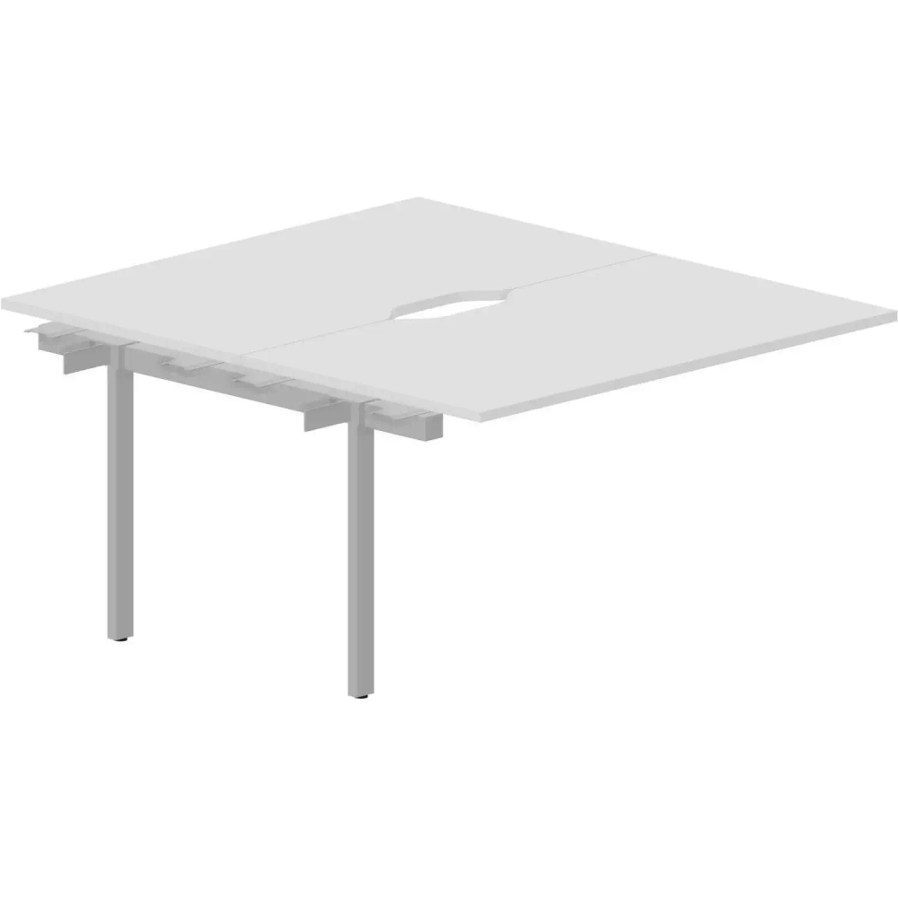 Стол составной STRIKE 2р.м 2эр.в.пр.эл 1380х1566 UNN2TPV148BLAL Белый/Алюм