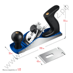 ЗУБР 210х55 мм, №3, Металлический рубанок (18500)