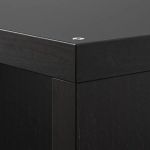 Стеллаж - IKEA KALLAX, 147х39х164 см, черно-коричневый/черный, КАЛЛАКС ИКЕА