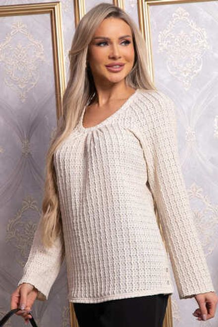 Блуза Маллуя (бежевая) Б14847-4М LT Collection (Акция)