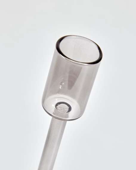 Подсвечник Zulma 25 см, серое стекло