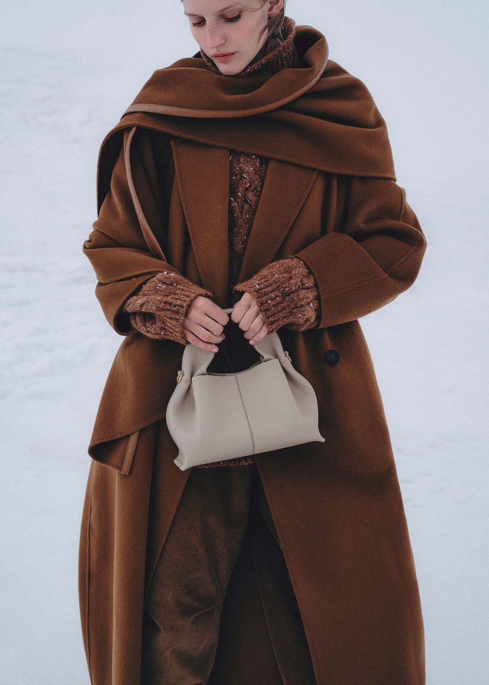 POLENE СУМКА NUMERO NEUF MINI, ДЫМЧАТЫЙ