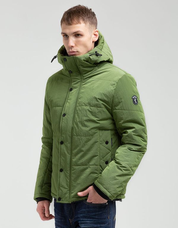 Куртка We Don’t Care Short Puffer Jacket Olive - фото 5