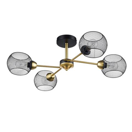 8247/4C COUNTY LN25 000 черный/бронза, металл Люстра потолочная Е27 4*60W 220V TUNARA