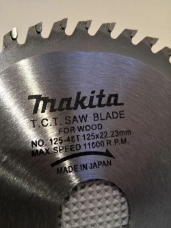 Диск пильный 125x22.23 мм, 48 зуб. MKTA по дереву