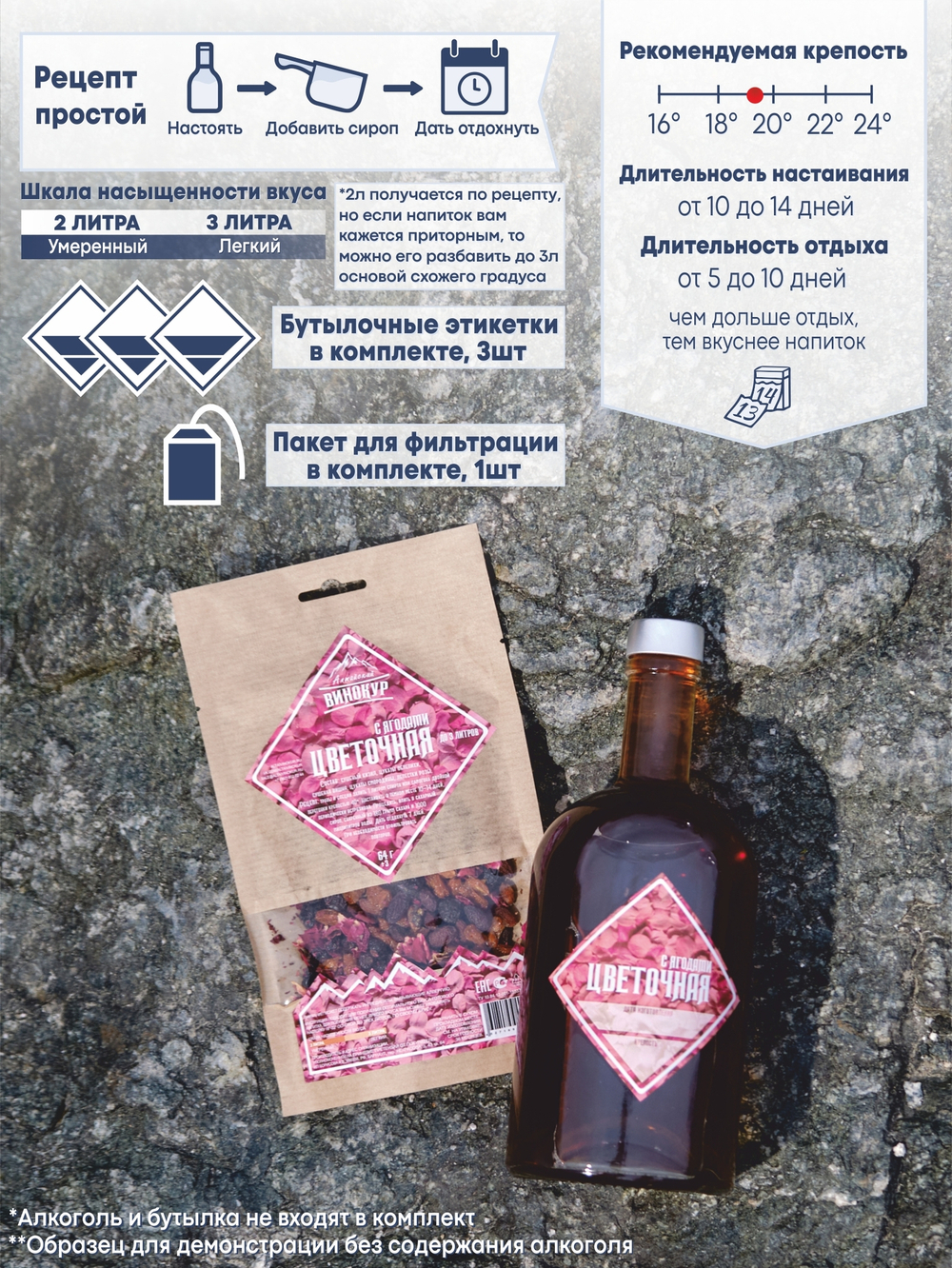 "Цветочная с ягодами": набор специй для настойки