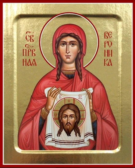 Икона Вероники, святой праведной на дереве: 125 х 160 (Синопсисъ)