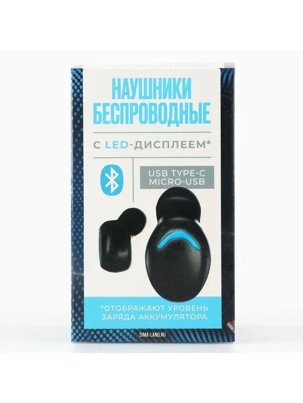 Наушники беспроводные Sport life, модель VBT 1.0, 7.5×4.8 см