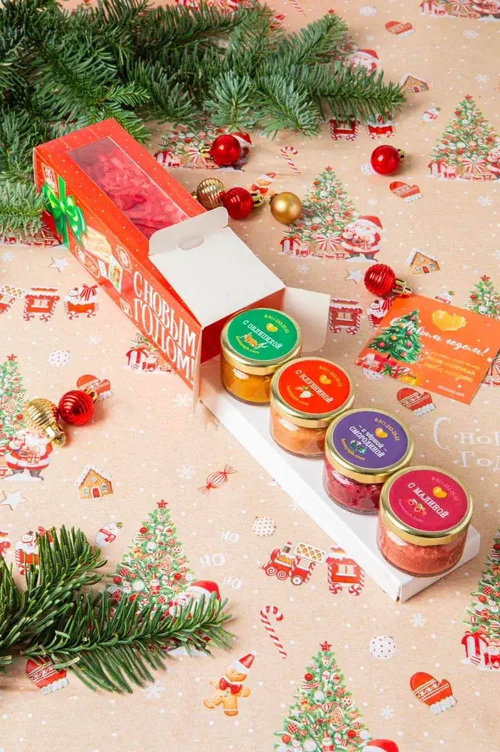 Набор №151 "4 баночки-малышки с медом"