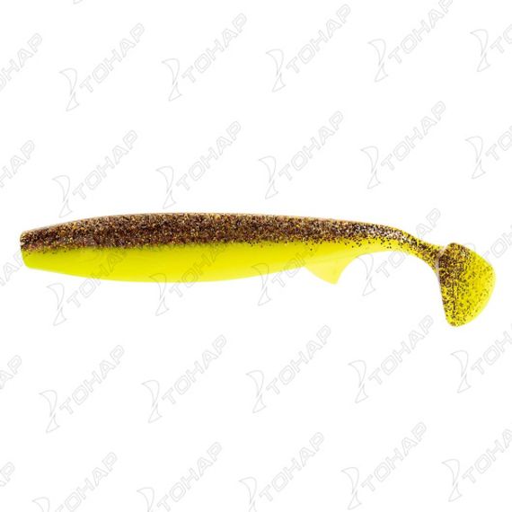 Виброхвост несъедоб. Pike King 6.3&#39;/16 см Golden Lime 25шт. (HS-37-048-N) Helios