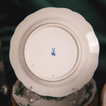 Кофейный сервиз на 6 персон «Зеленый дракон и феникс»