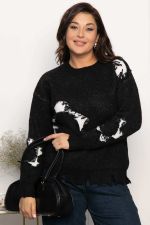 Свитер рваный Наиль (черный) Б14419-13М LT Collection