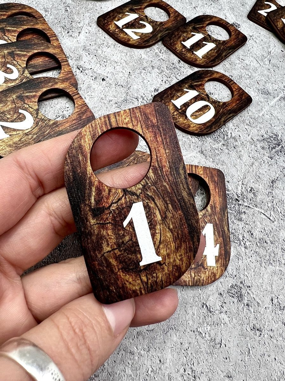 Номерки для гардероба 4х6 см