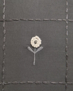 ZARA HOME ПОДУШКА С ВЫШИВКОЙ ДЛЯ ДЕТЕЙ, СЕРЫЙ