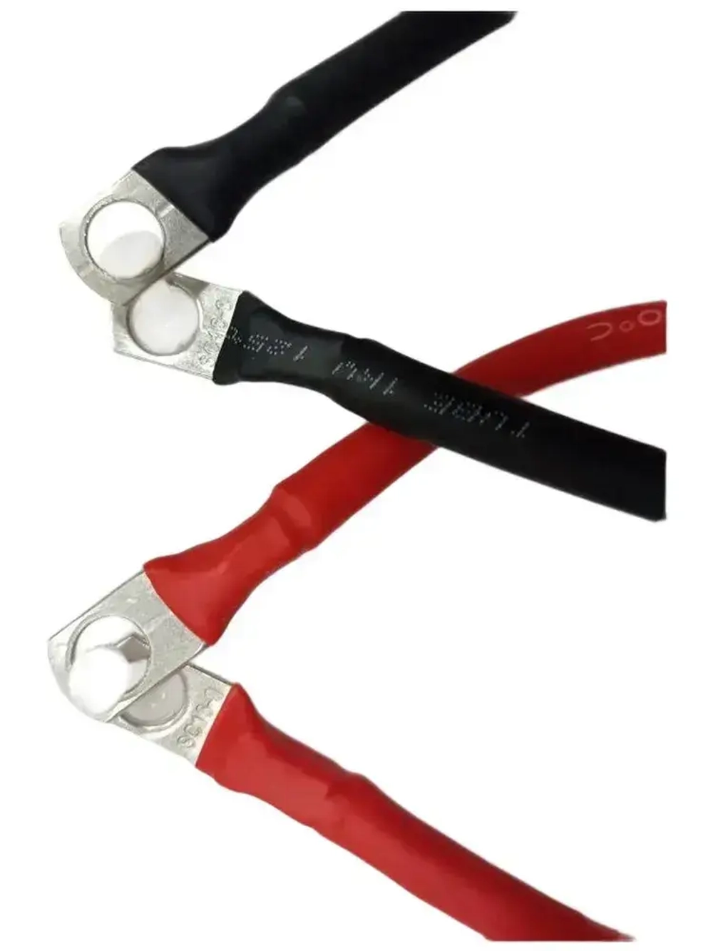 Силовой кабель для аккумулятора с клеммами на ТМЛ, 31 см, красный / черный, 7 AWGС