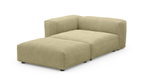 Оттоманка Фиджи Cilium Cream 137*221*62 см, Кремовый Вельвет Нераскладной Фиеста